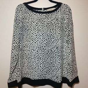 LOFT Dalmatian Print Top